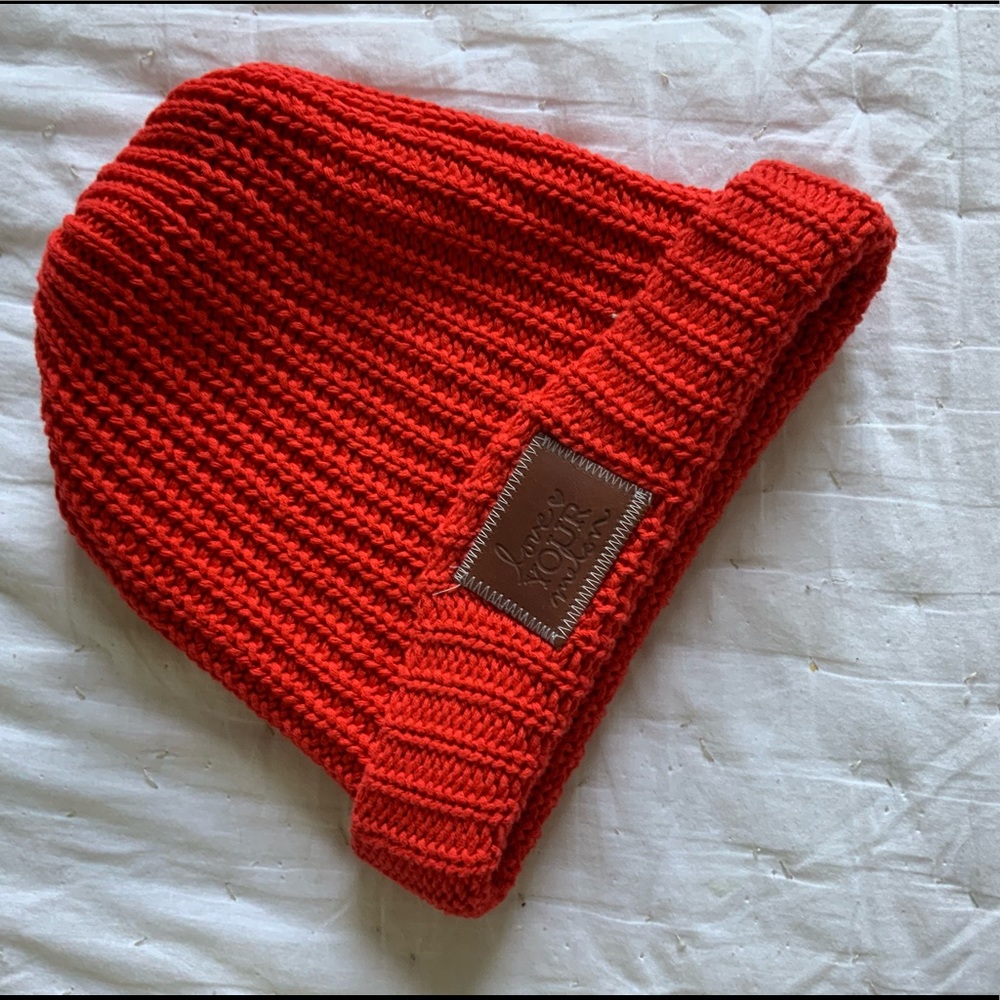 Love your melon beanie cherry red
